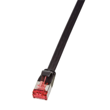 LogiLink CAT6A U-FTP Patch Cable 0,5m Black kábel és adapter
