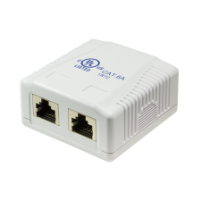 Logilink Cat.6A aljzat 2 x RJ45, fehér egyéb hálózati eszköz
