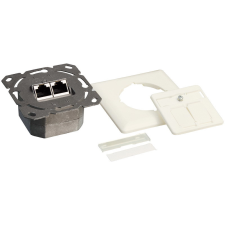 LogiLink Cat.6A fali aljzat 2 x RJ45, árnyékolt, fehér egyéb hálózati eszköz