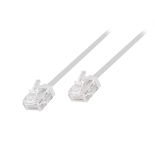 LogiLink Cat.6A Slim High-Flex patch kábel fehér 2,00 m kábel és adapter