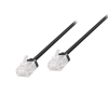 LogiLink Cat.6A Slim High-Flex patch kábel fekete 0,15 m