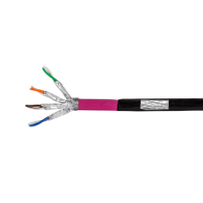 LogiLink Cat.7 kültéri hálózati kábel (közvetlen temetési kábel), LSZH-PE, 25 m kábel és adapter
