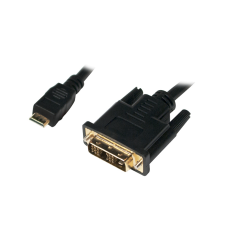 LogiLink CHM004 Mini-HDMI apa ? DVI-D kábel apa, 2.0 m kábel és adapter