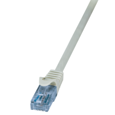 LogiLink CP3012U U/UTP CAT6a Patch kábel 0.25m - Szürke kábel és adapter