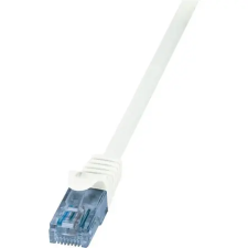 LogiLink CP3031U RJ45 CAT6A 10Gb UTP M/M adatkábel 1m fehér kábel és adapter