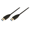 LogiLink CU0039 Cable USB 3.0 Type A to Type A 2m Black
