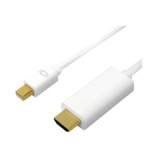 LogiLink CV0125 LOGILINK - Mini DisplayPort to HDMI, 4K, white, 5m audió/videó kellék, kábel és adapter