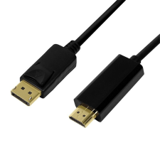 LogiLink DisplayPort 1.2 to HDMI 1.4 cable 2m Black kábel és adapter