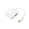LogiLink DisplayPort adapter mDP/M HDMI+DVI+DP 4K/30 Hz 0,15m (CV0045A) (CV0045A)
