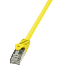 LogiLink Econline Cat.5e, F/UTP patch kábel 3m sárga (CP1067S) kábel és adapter