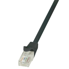 LogiLink EconLine U/UTP patch kábel CAT6 0.25m fekete (CP2013U) kábel és adapter