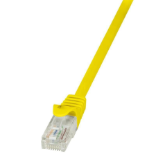 LogiLink EconLine U/UTP patch kábel CAT6 0.5m sárga (CP2027U) kábel és adapter