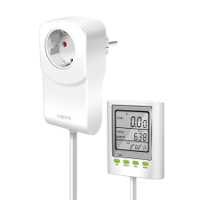 Logilink Energiaköltség mérő CO2 kibocsátás számítással és hosszabbító kábellel biztonságtechnikai eszköz