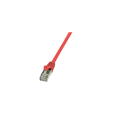 LogiLink F/UTP CAT5e patch kábel 2 m (piros) kábel és adapter