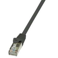 LogiLink F/UTP patch kábel Cat.5e 0,25m fekete  (CP1013S) (CP1013S) kábel és adapter