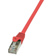 LogiLink F/UTP patch kábel Cat.5e 0.5m piros (CP1024S) kábel és adapter