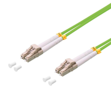LogiLink Fiber duplex patch kábel OM5 50/125 LC-LC 1m lime zöld (FP5LC01) kábel és adapter