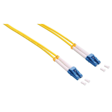 LogiLink Fiber duplex patch kábel, OS2, 9/125 , LC-LC, sárga, 20 m kábel és adapter