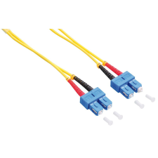 LogiLink Fiber duplex patch kábel, OS2, 9/125 , LC-SC, sárga, 2 m kábel és adapter