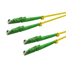 LogiLink Fiber duplex patch kábel, OS2, 9/125 , LSH-LSH, APC 8 , sárga, 1 m - FP0EE01 kábel és adapter