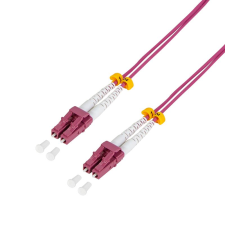 LogiLink Fiber optic duplex patch kábel lila 2m (FP4LC02) (FP4LC02) kábel és adapter