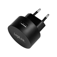 LogiLink Hálózati USB-A töltő - Fekete (10.5W) mobiltelefon kellék