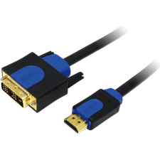 LogiLink HDMI-DVI Kábel, HQ - 2 m (CHB3102) kábel és adapter