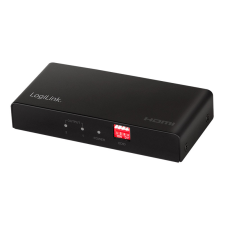 LogiLink HDMI elosztó 1x2 port, 4K/60 Hz, HDCP, EDID, HDR, CEC kábel és adapter
