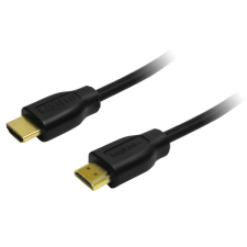 LogiLink HDMI Kábel 1.4, 2x HDMI apa, fekete, 2m kábel és adapter