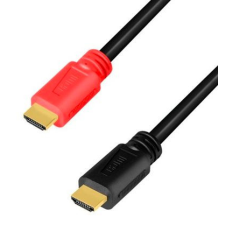 LogiLink HDMI-kábel, A/M-A/M, 4K/60 Hz, AMP, 15 m kábel és adapter