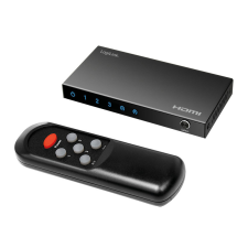 LogiLink HDMI kapcsoló, 3x1 port, 4K/60 Hz, HDCP, HDR, CEC, RC kábel és adapter