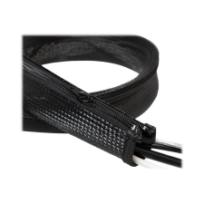 LogiLink KAB LogiLink KAB0046 rugalmas kábelvédő cipzárral - 1m - Fekete (KAB0046) kábel és adapter