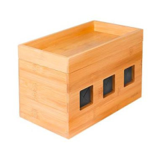 LogiLink Kábeldoboz, 255x140x165 mm, bambusz egyéb hálózati eszköz