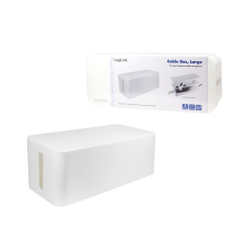 LogiLink Kábeldoboz, 407x157x133,5 mm, fehér kábel és adapter