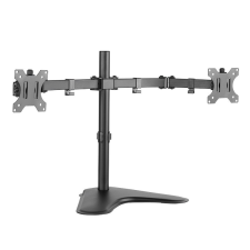  LogiLink Kettős monitorállvány, 13 32&quot; acél, 460 mm karhossz tv állvány és fali konzol