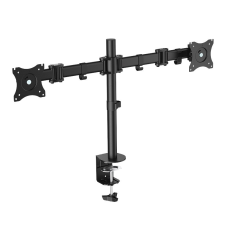 LogiLink Kettős monitortartó, 13 27" acél, 428 mm karhossz tv állvány és fali konzol