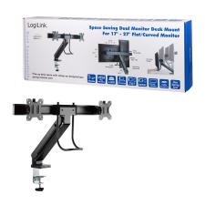  Logilink Kettős monitortartó, 17 27", fogantyúval tv állvány és fali konzol