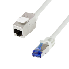 LogiLink Konszolidációs patch kábel, Cat.6A, S/FTP, szürke, 15 m kábel és adapter