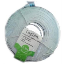 LogiLink lapos Patch kábel CAT5e 0,25M fehér (LOGILINK_CP0132) kábel és adapter