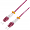 LogiLink LC/UPC duplex -> LC/UPC duplex M/M adatkábel 10m rózsaszín OM4, 50/125µ (FP4LC10)