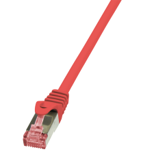 LogiLink LogiLink Patch kábel PrimeLine, Cat.6, S/FTP, piros, 1,5 m kábel és adapter