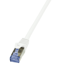 LogiLink LogiLink Patch kábel PrimeLine, Cat.6A, S/FTP, fehér, 0,25 m kábel és adapter