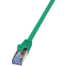 LogiLink LogiLink Patch kábel PrimeLine, Cat.6A, S/FTP, zöld, 0,25 m kábel és adapter