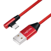 LogiLink Logilink USB 2.0 Type-C kábel, C/M (90 ) USB-A/M-hez, szövet, 1 m