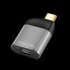 LogiLink Logilink USB 3.2 Gen2 Type-C adapter, USB-C/M to mDP/F, 8K, alu, fekete/szürke
