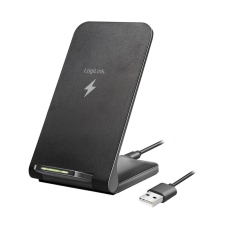 LogiLink Loiglink okostelefon állvány vezeték nélküli töltés funkcióval 15 W fekete (PA0315RF) (PA0315RF) mobiltelefon kellék