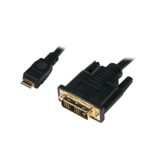 LogiLink mini-hdmi apa dvi-d kábel apa, 1.0 m kábel és adapter