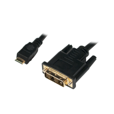 LogiLink Mini HDMI > DVI-D Adapter M/M 2m kábel és adapter