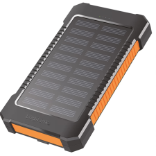 LogiLink Napelemes Power Bank 8000 mAh zseblámpa fekete-narancssárga power bank