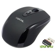 LogiLink Optical Wireless 2.4 GHz Mini Fekete egér